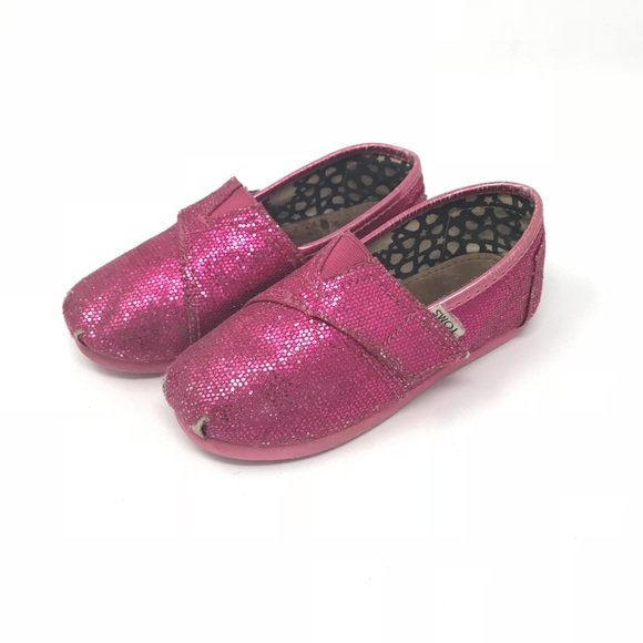 Toms Other - Toms pink sparkly shoes